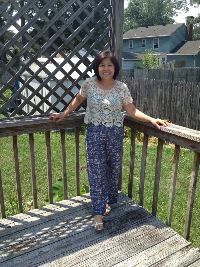 Patterned pants by Talbots!
